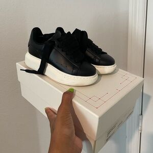 Alexander McQueen Black and White Sneakers